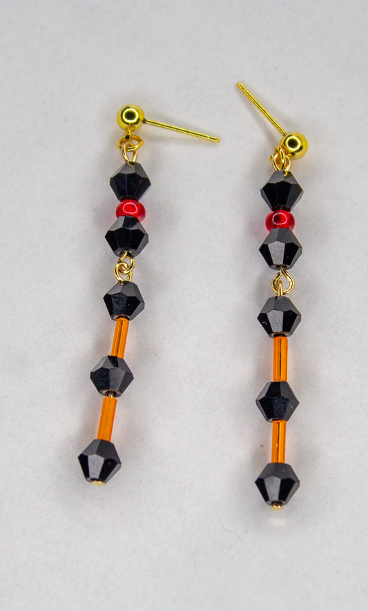 Bloody Orange Earrings