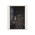 Industrial Electrical Box Poster with Wooden Frame — Urban Utility Wall Art