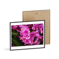 Framed Pink Rhododendron Poster — Floral Wall Art with Wooden Frame