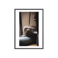 Framed Cat Photo Poster — Relaxing Nap Wall Art