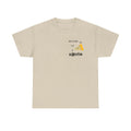 Pizza Slice Graphic Tee — "Welcome to Our Crew" Minimalist White T-Shirt