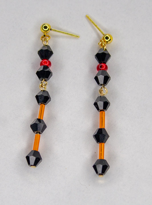 Bloody Orange Earrings