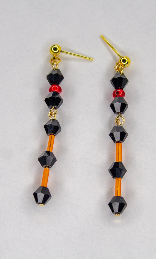 Bloody Orange Earrings