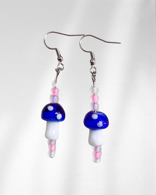 Cotton Candy Shroom Earrings