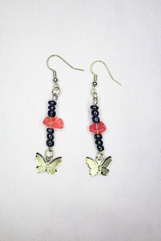 Winter Butterfly Dangle Earrings *LIMITED*